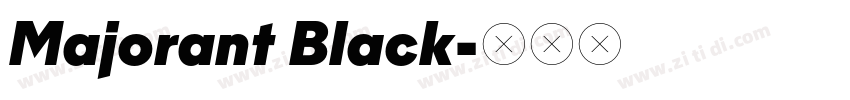 Majorant Black字体转换
